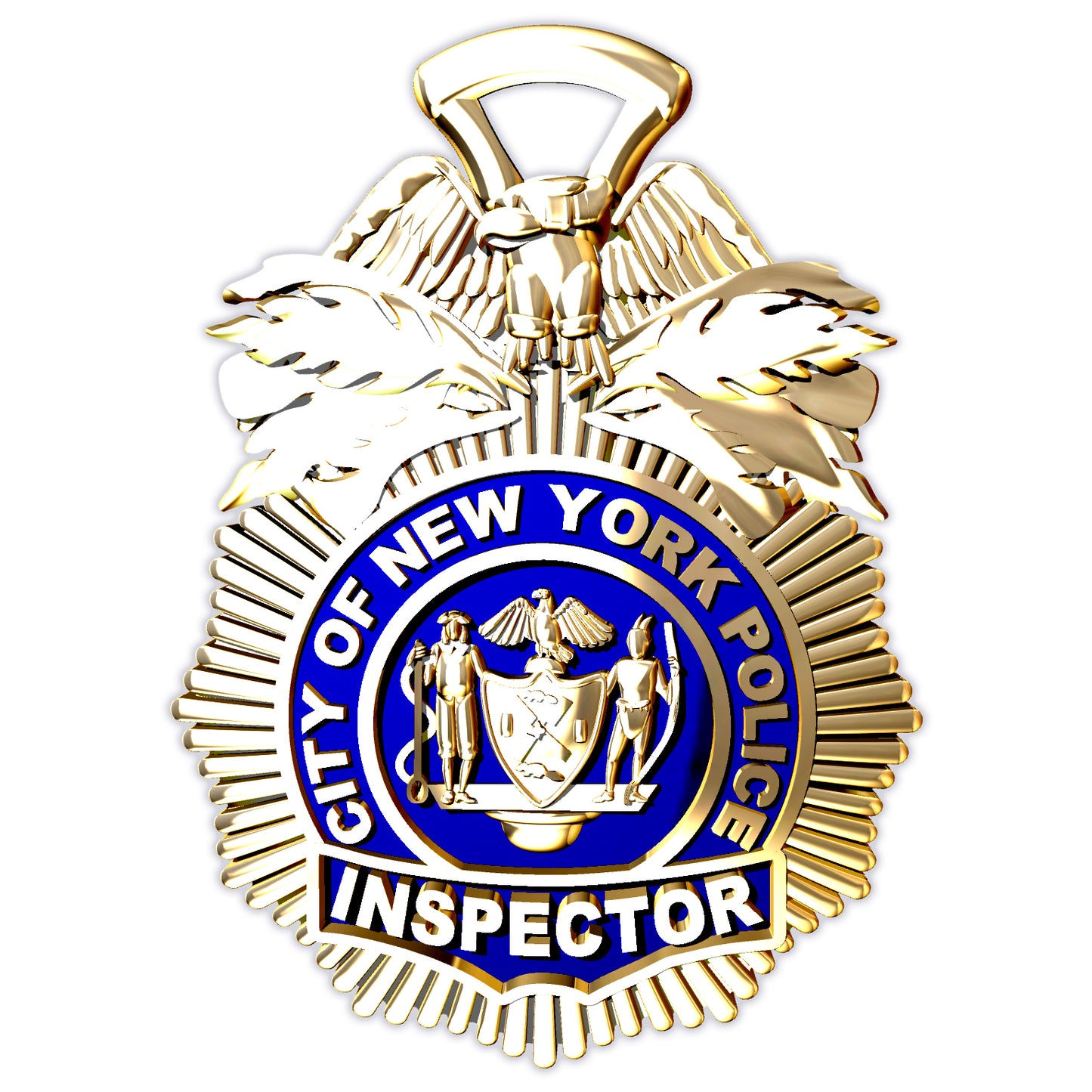 NYPD Inspector Pendant - Quarter Size