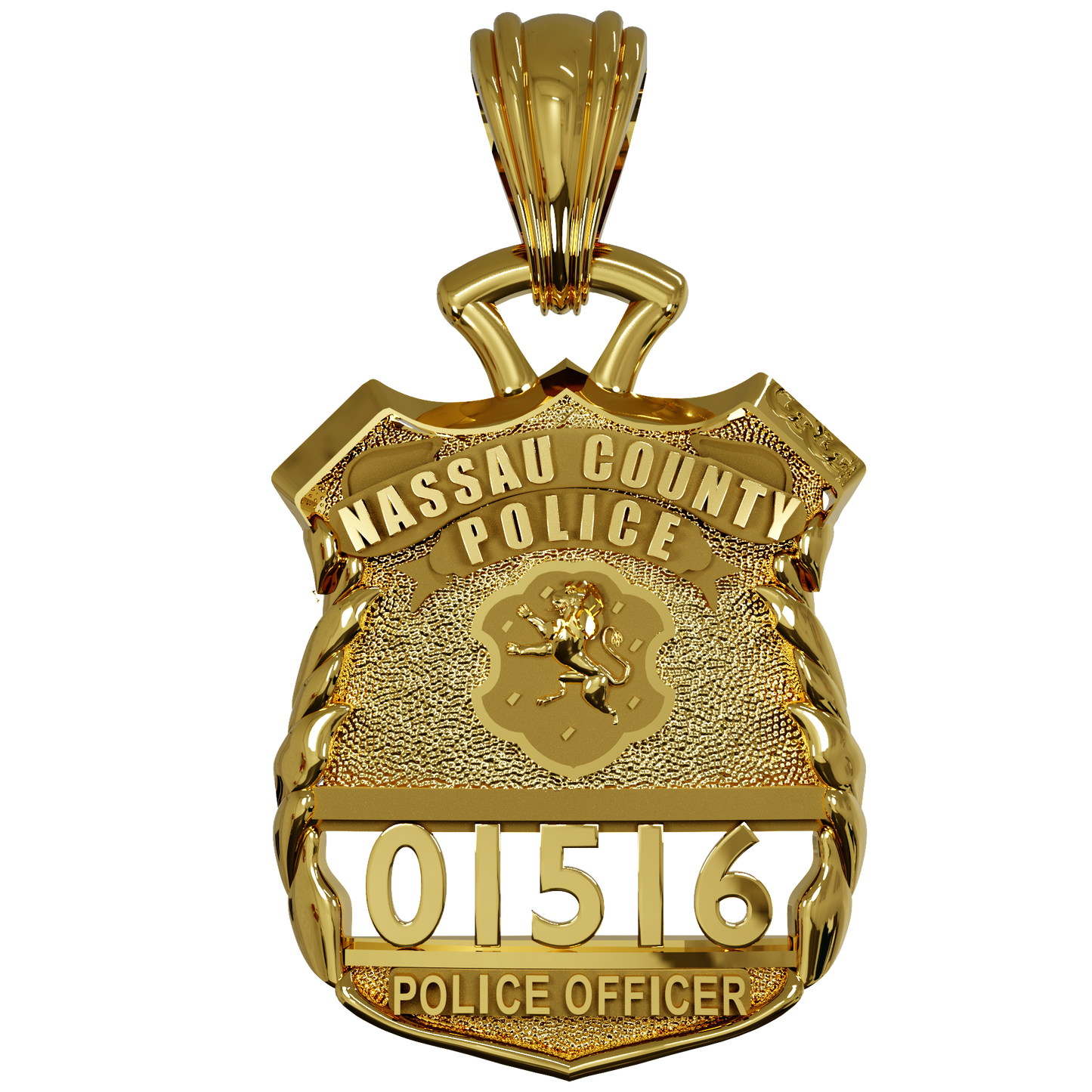 Nassau County Police Officer Pendant - Penny Size