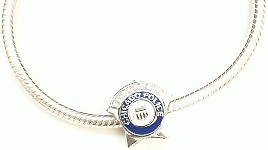 Chicago Police Charm – Sterling Silver – Fits Pandora, Chamilia & Trollbeads Bracelets