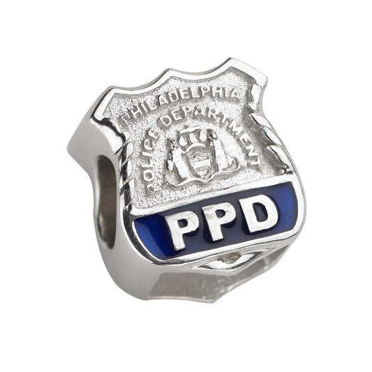 Philadelphia Police Charm – Sterling Silver – Fits Pandora, Chamilia & Trollbeads Bracelets