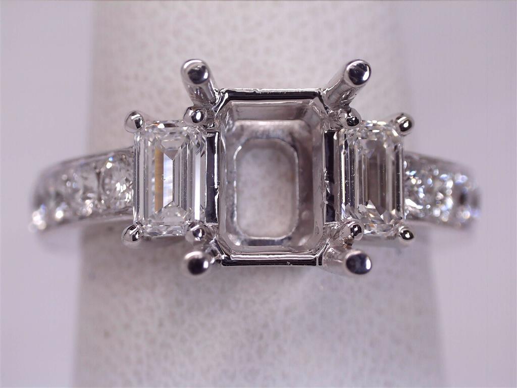 Platinum Semi-Mount Ring