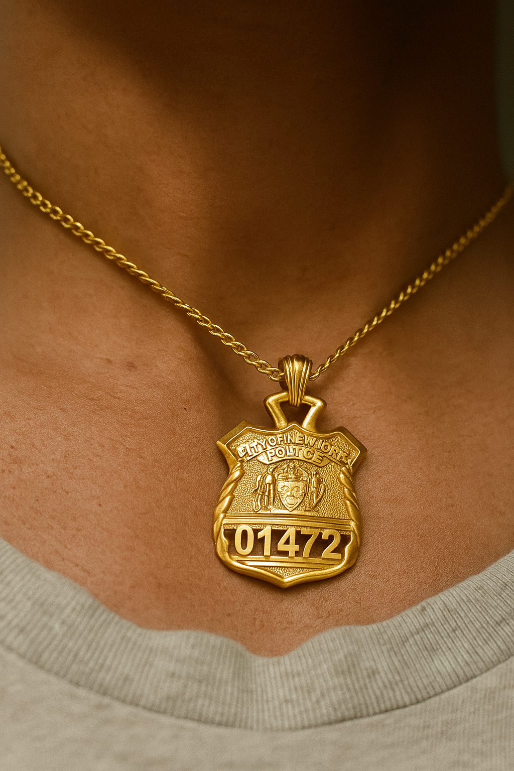 NYPD Police Officer Pendant – Penny Size