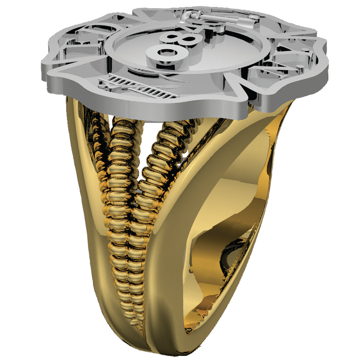 Womens FDNY Maltese Cross Firefighter Badge Ring
