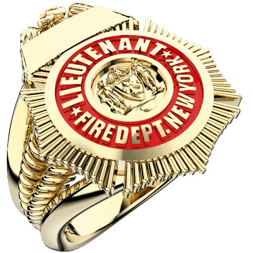 Womens FDNY Lieutenant Badge Ring