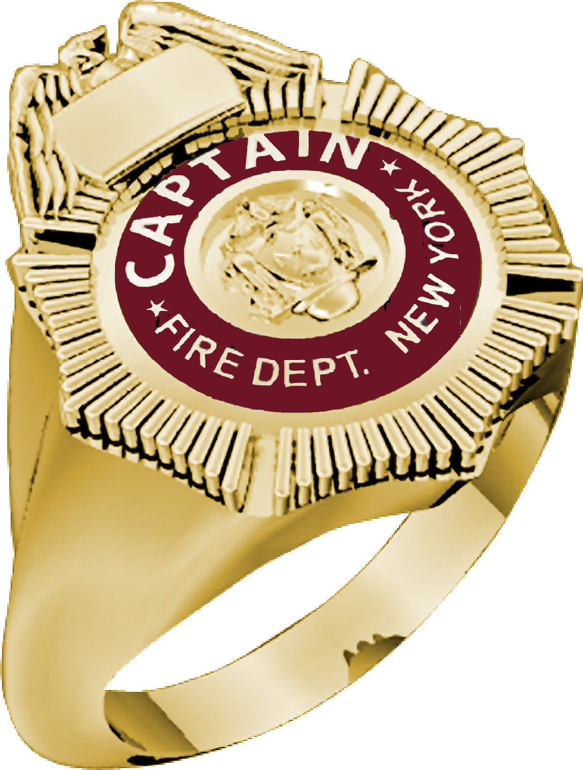 Womens FDNY Captain Badge Ring