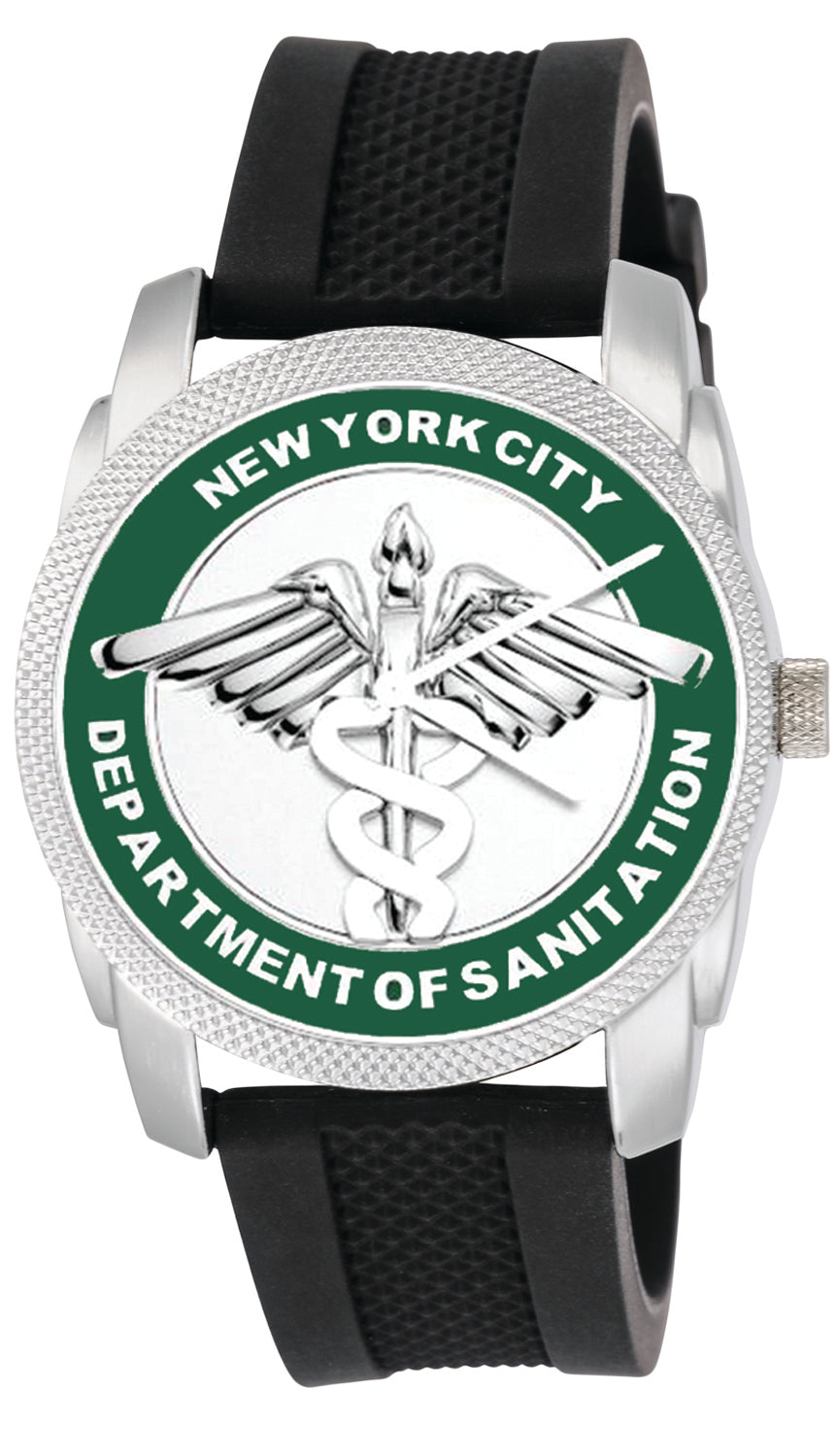 DSNY Black Band Watch