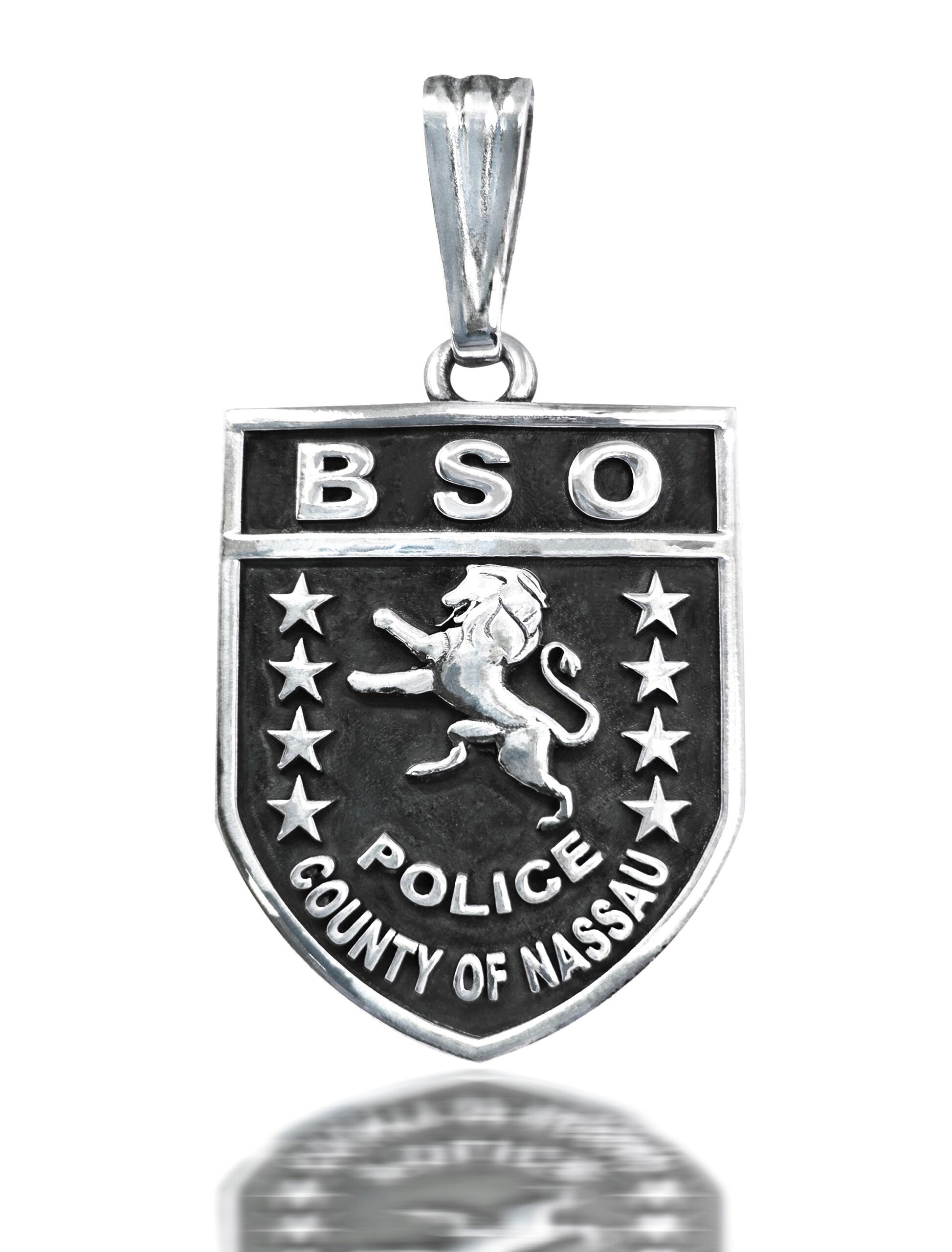 Nassau County Bureau of Special Operations ( BSO ) - Quarter Size Pendant