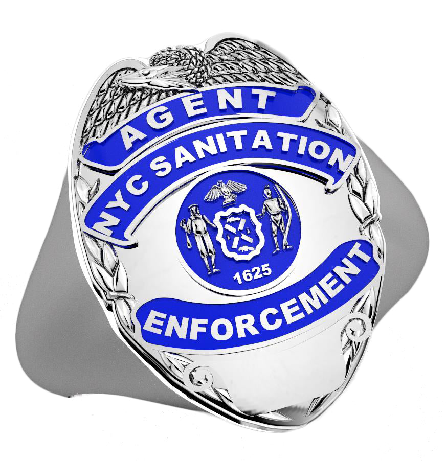 DSNY Enforcement Agent Shape of the Shield Ladies Ring