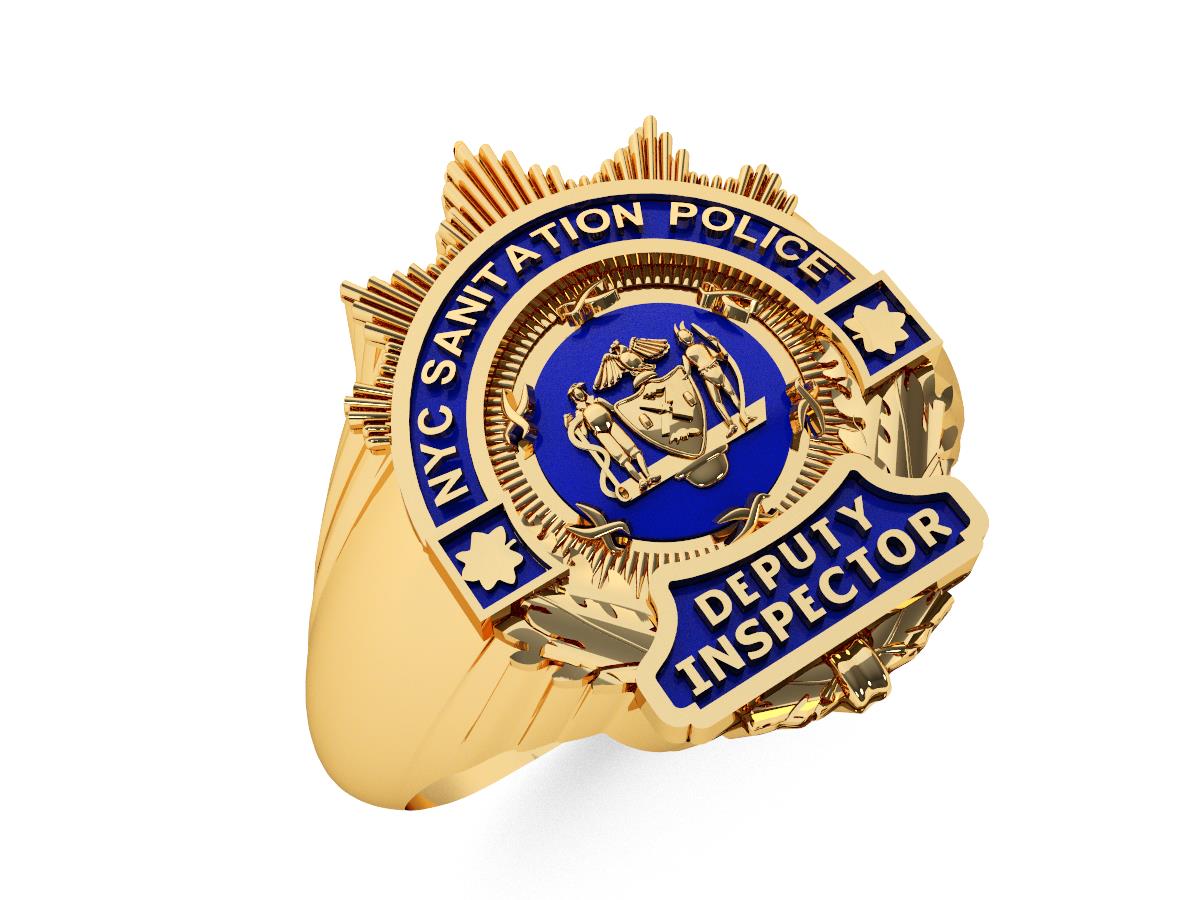 DSNY Deputy Inspector Shape of the Shield Ladies Ring