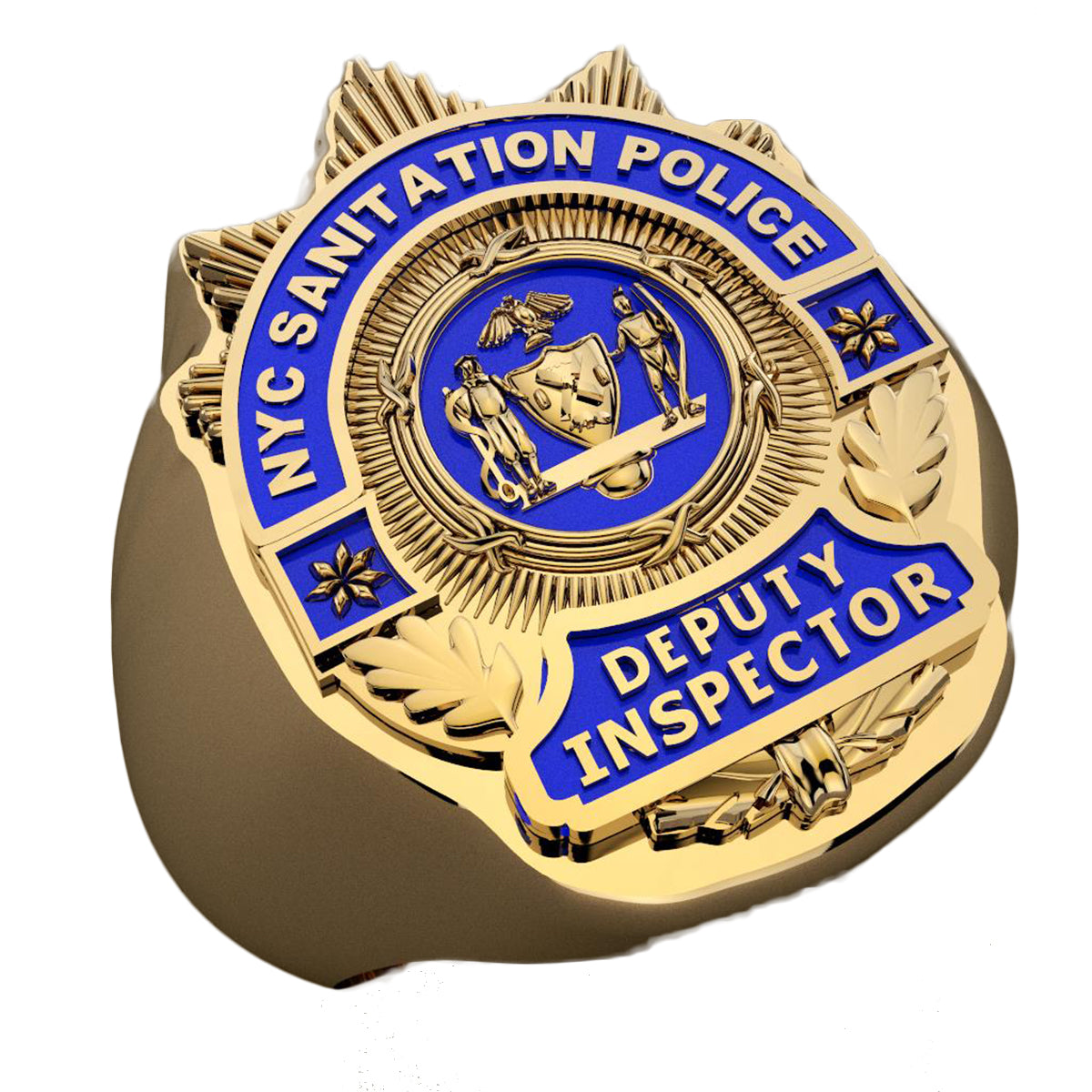 DSNY Deputy Inspector Shape of the Shield Ring