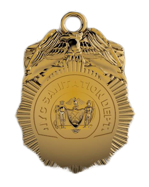 DSNY Custom Bottom Banner - Nickel Size Pendant