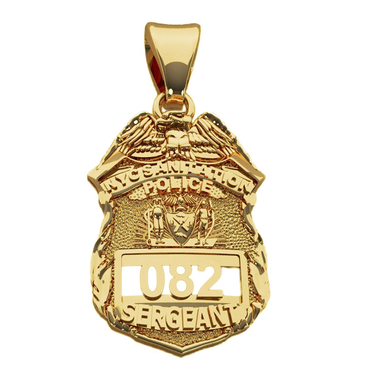 DSNY Sergeant - Nickel Size Pendant