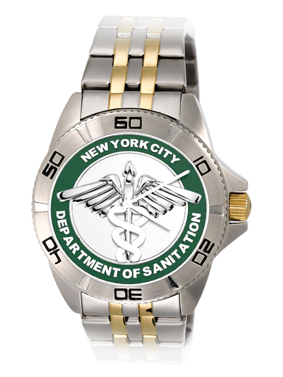 DSNY Two-Tone Band Watch