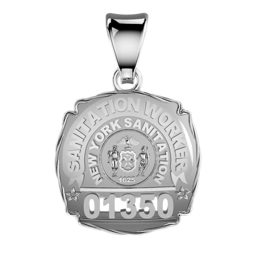 DSNY Sanitation Worker - Quarter Size Pendant