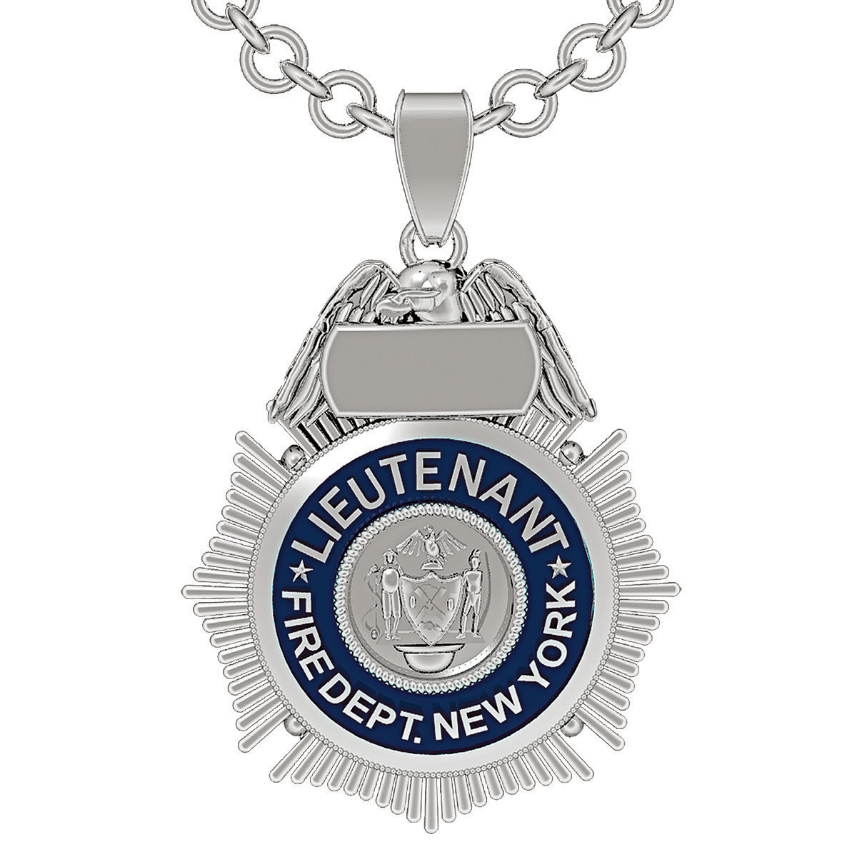 FDNY EMS Lieutenant Pendant - Penny Size