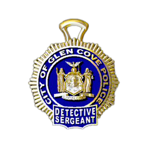 Glen Cove PD Detective Sergeant Pendant - Nickel Size