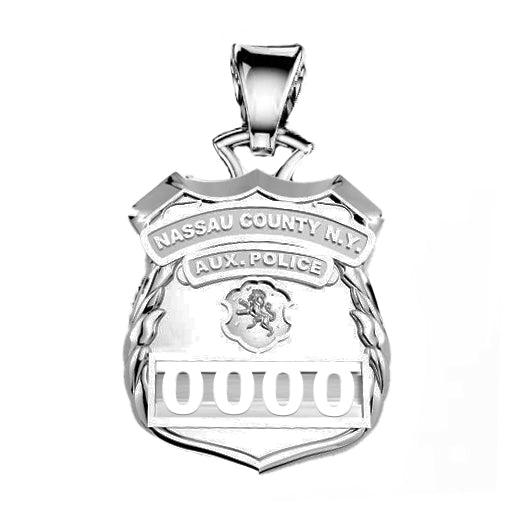 Nassau County Auxiliary Police - Nickel Size Pendant