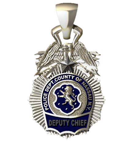 Nassau County PD Deputy Chief Pendant - Quarter Size Pendant