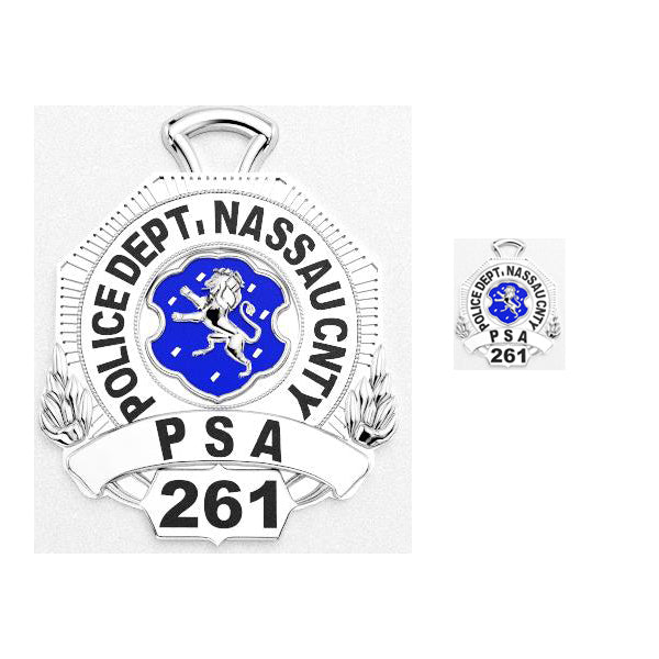 Nassau County PD Civilian Employee - Nickel Size Pendant