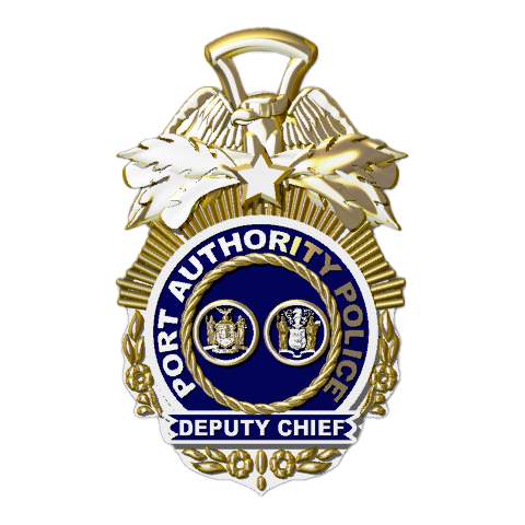 Port Authority PD Deputy Chief Pendant - Nickel Size