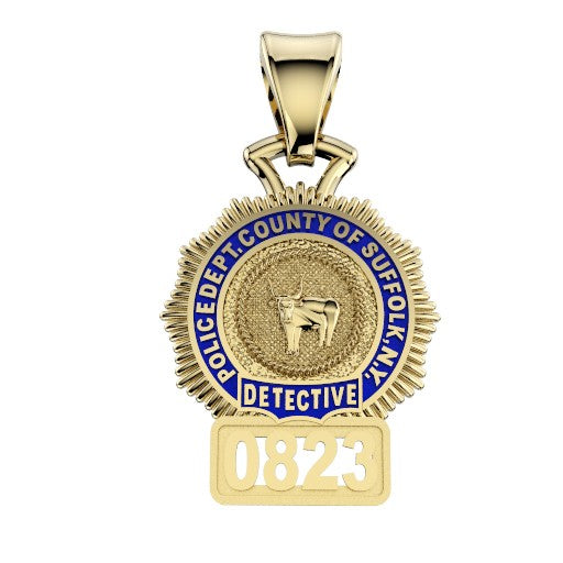 Suffolk County PD Detective Pendant - Quarter Size Pendant