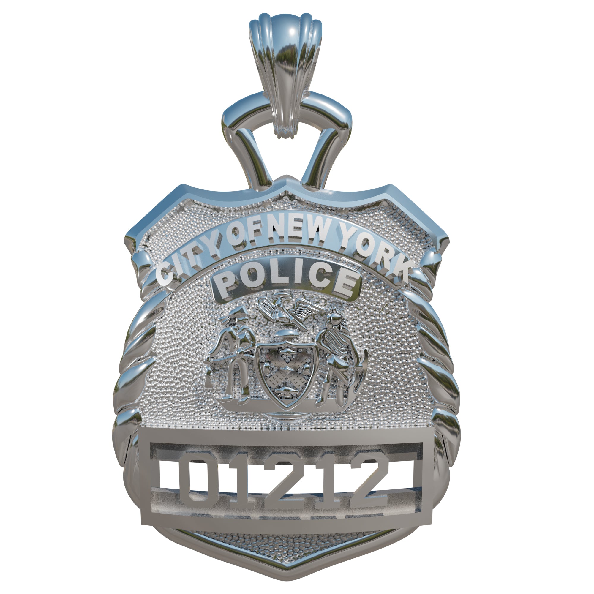 NYPD Police Officer Pendant  - Penny Size