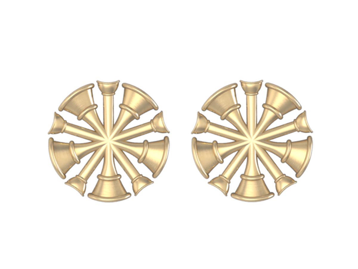 Chiefs Horns Earrings - Medium Size Pair