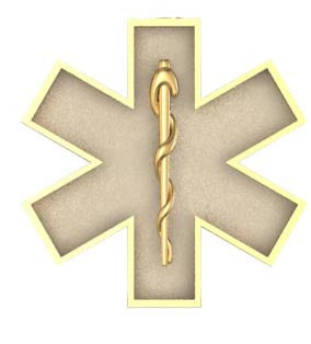 EMS Star of Life Earring - Small Size