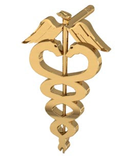Medical Caduceus Earring - Mini Size