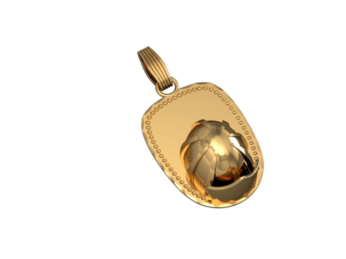 Firefighters 3D Helmet Pendant / Charm - Xlarge