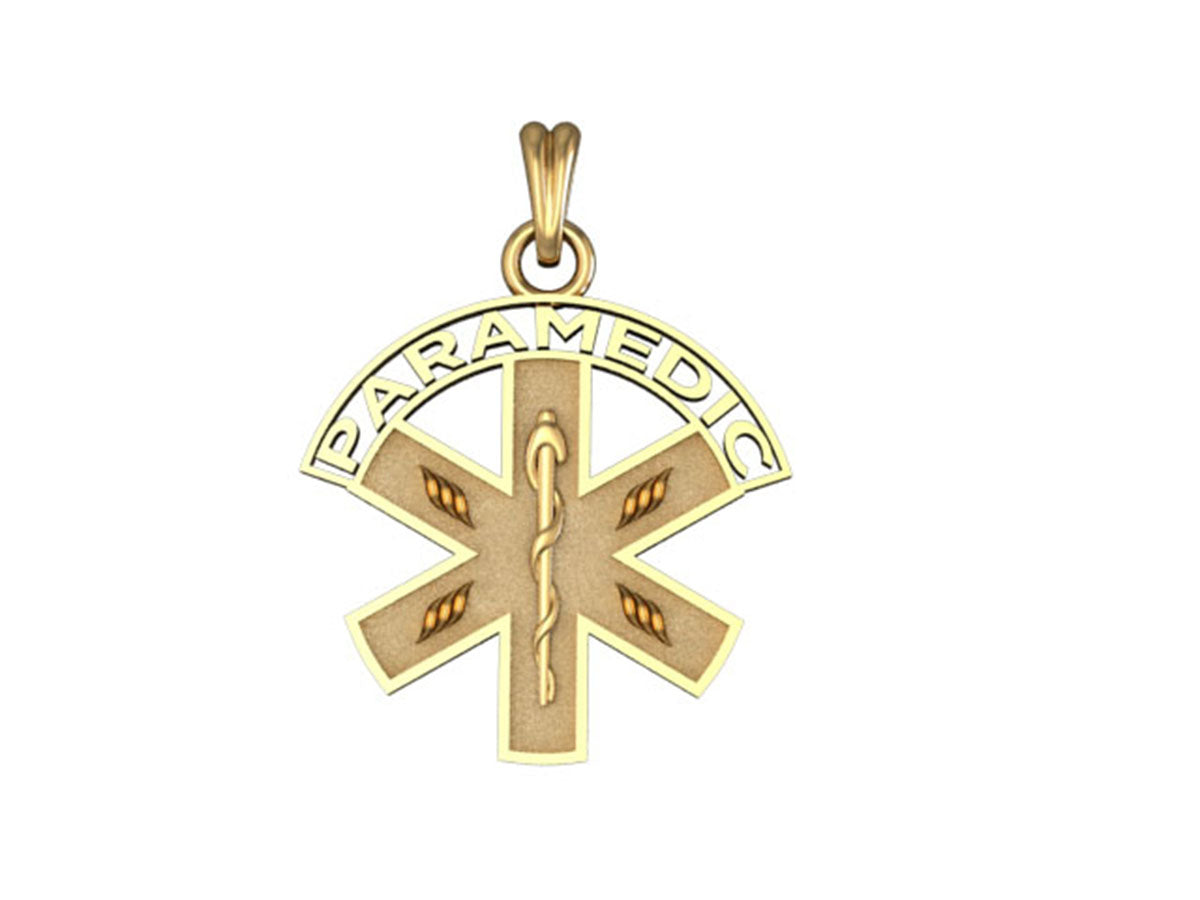 Paramedic Star of Life Pendant - Quarter Size