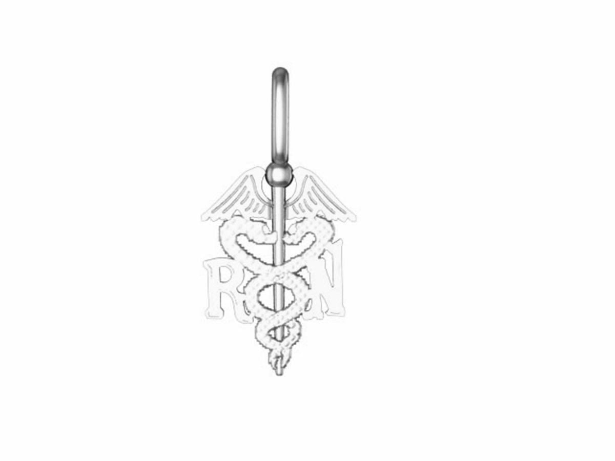 RN Caduceus Charm - Penny Size