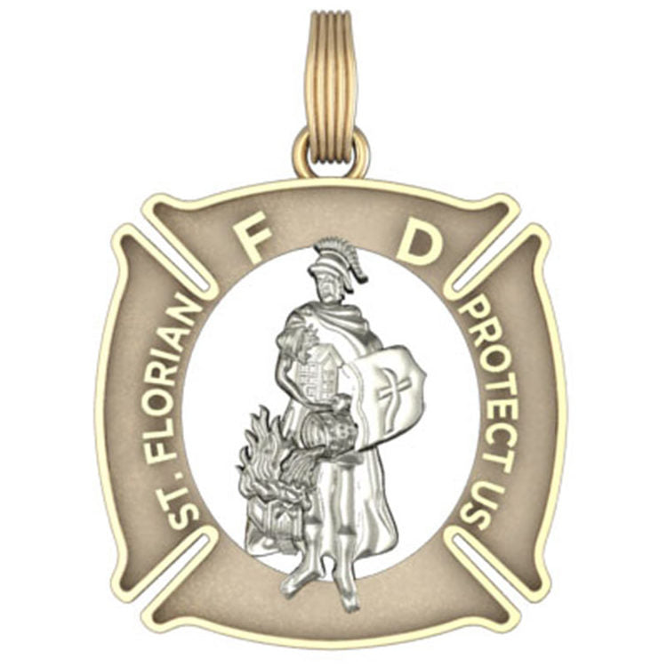 St. Florian Pendant - Quarter Size