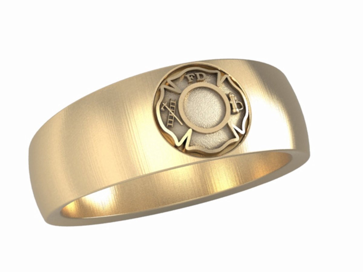 Womens Fire Department Firefighter Ring