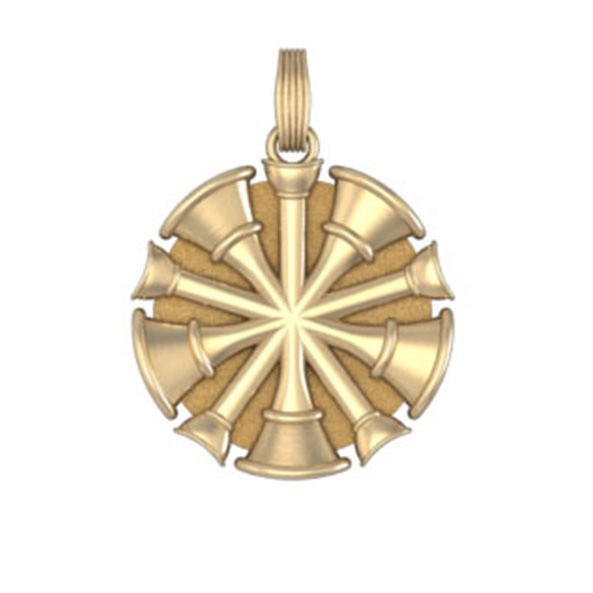 Five Horn Chief Pendant - Penny Size