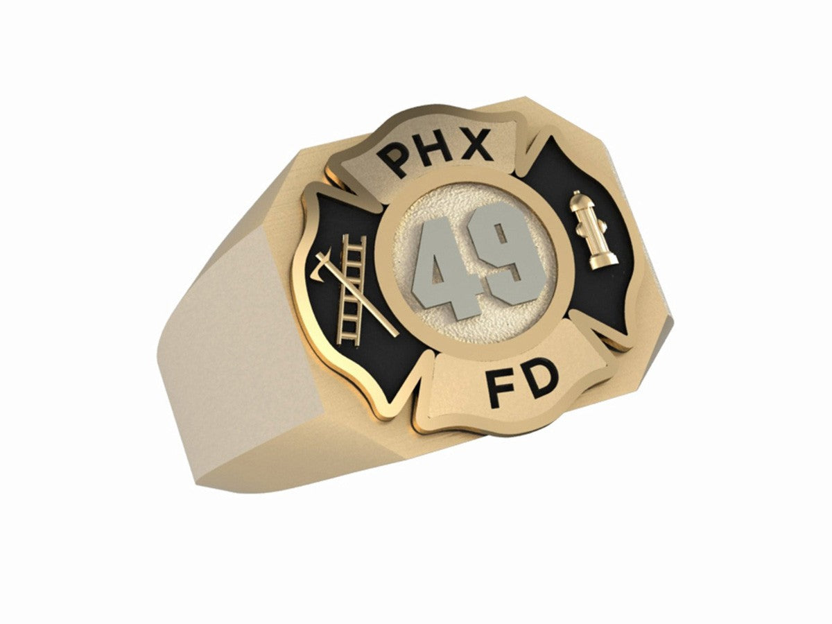 Mens Fire Department Firefighter Ring