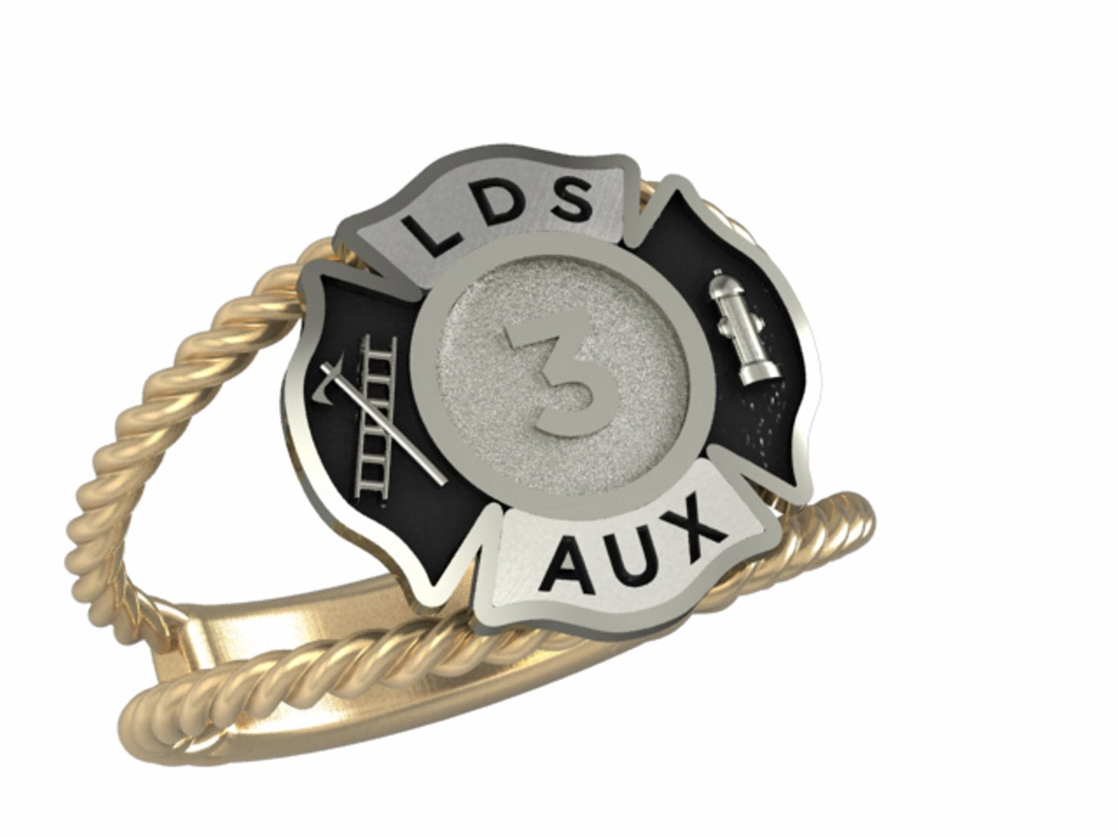 Womens Fire Department Firefighter Ring