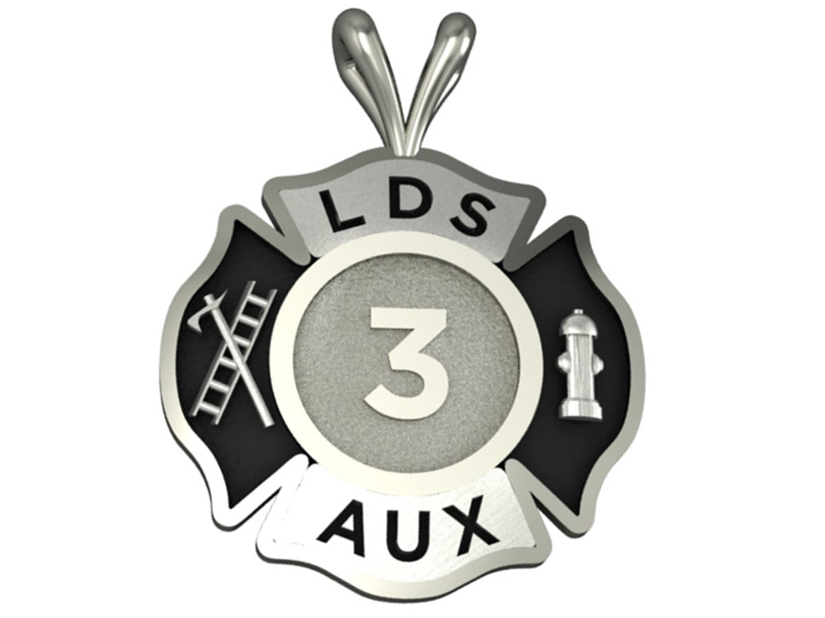 Personalized Maltese Cross Pendant - Dime Size