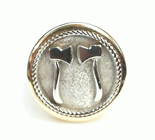 Mens  Fire Department Ring - 2 Axes