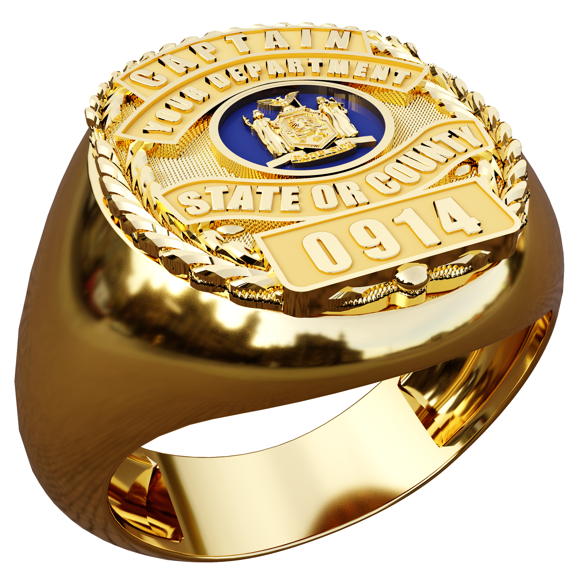 Custom Oval Style Shield Ring