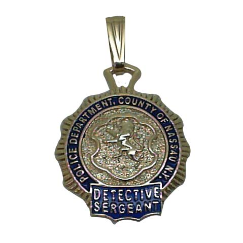 Nassau County PD Detective Sergeant - Quarter Size Pendant