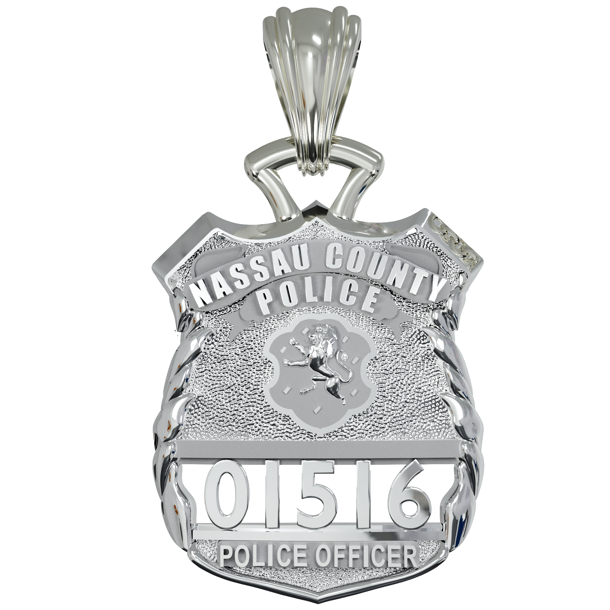 Nassau County Police Officer Pendant - Penny Size