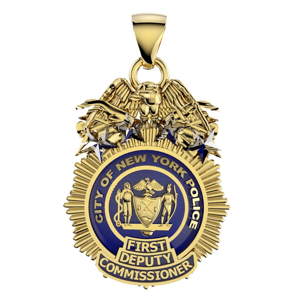 NYPD First Deputy Commissioner Pendant - Penny Size