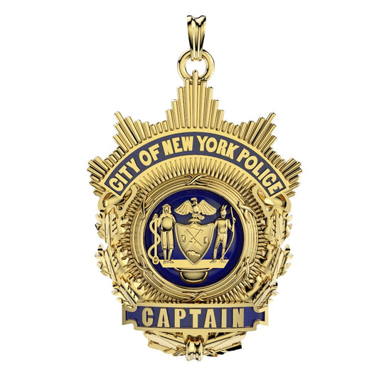 NYPD Captain Pendant - XL Size