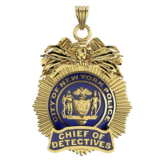 NYPD Chief of Detectives Pendant - Quarter Size