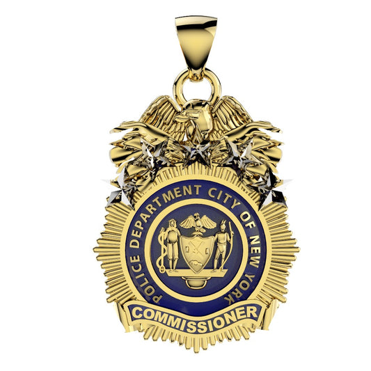 NYPD Commissioner Pendant - Quarter Size