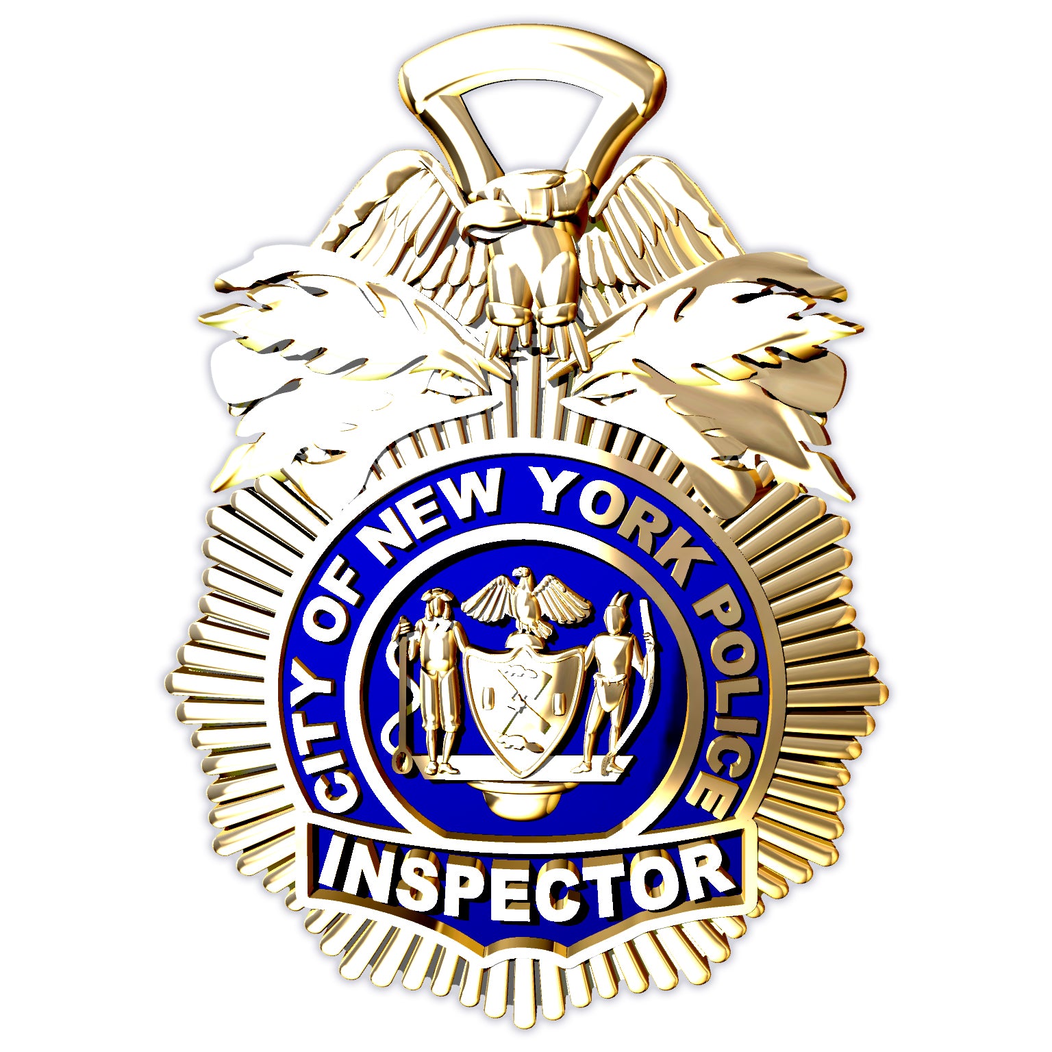 NYPD Inspector Pendant - Quarter Size
