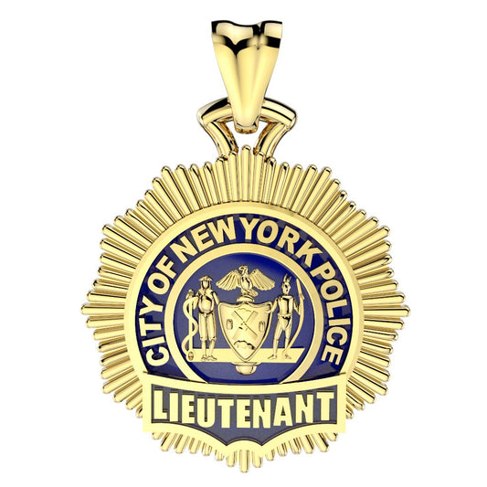 NYPD Lieutenant Pendant - XL Size