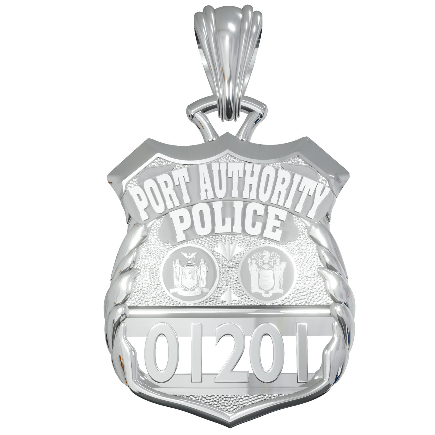 Port Authority Police Officer Pendant - Nickel Size