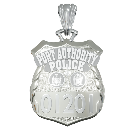 Port Authority Police Officer Pendant - Nickel Size - Laser Cut
